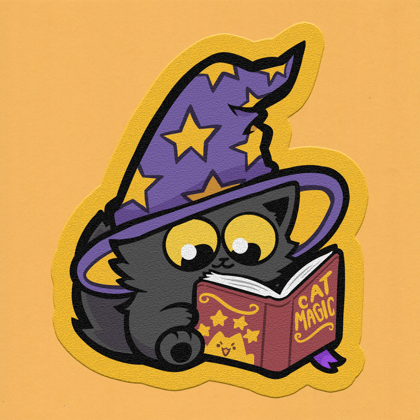 Cat Magic Frosted Glitter Vinyl Sticker (Pre-order)