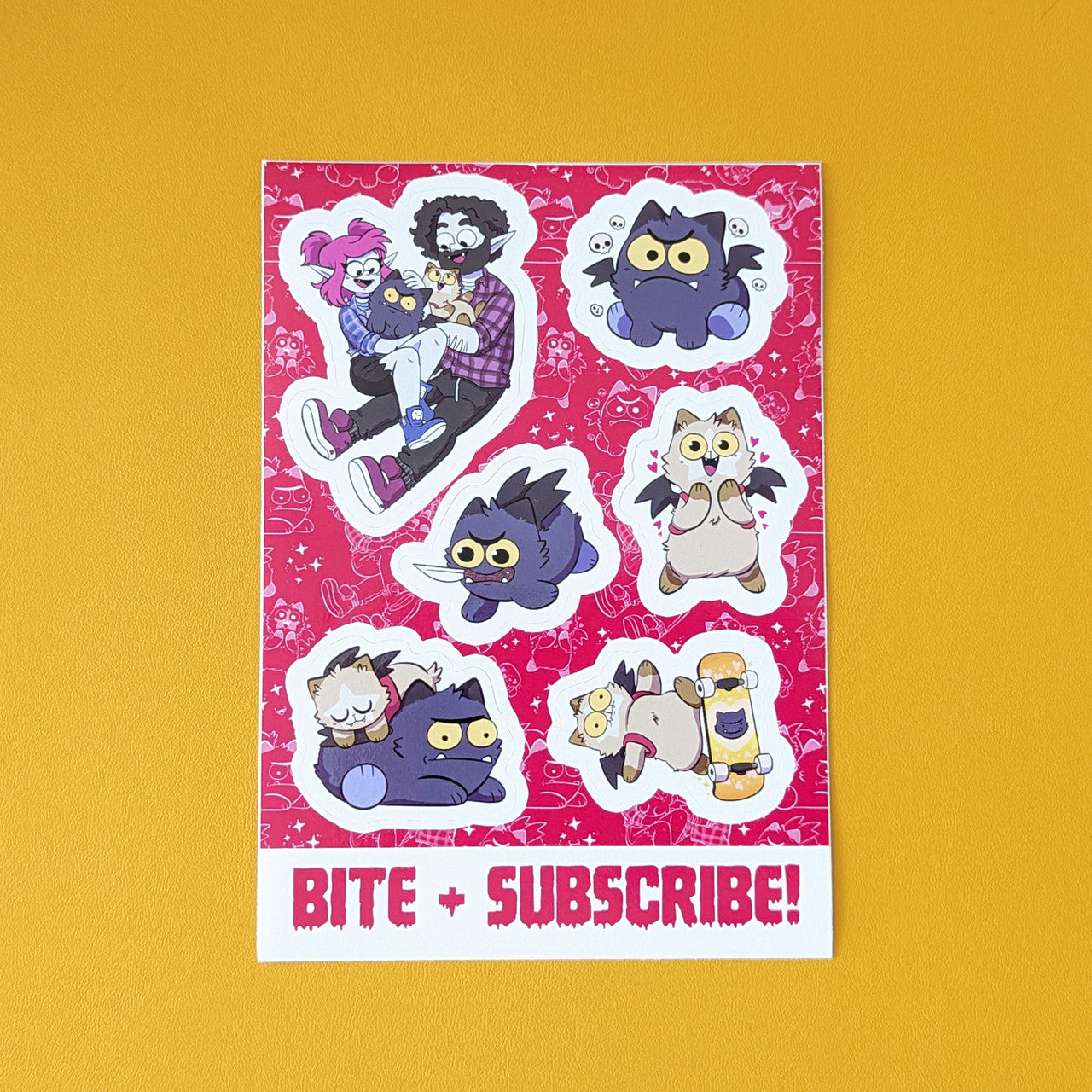 Bite + Subscribe A6 Sticker Sheet
