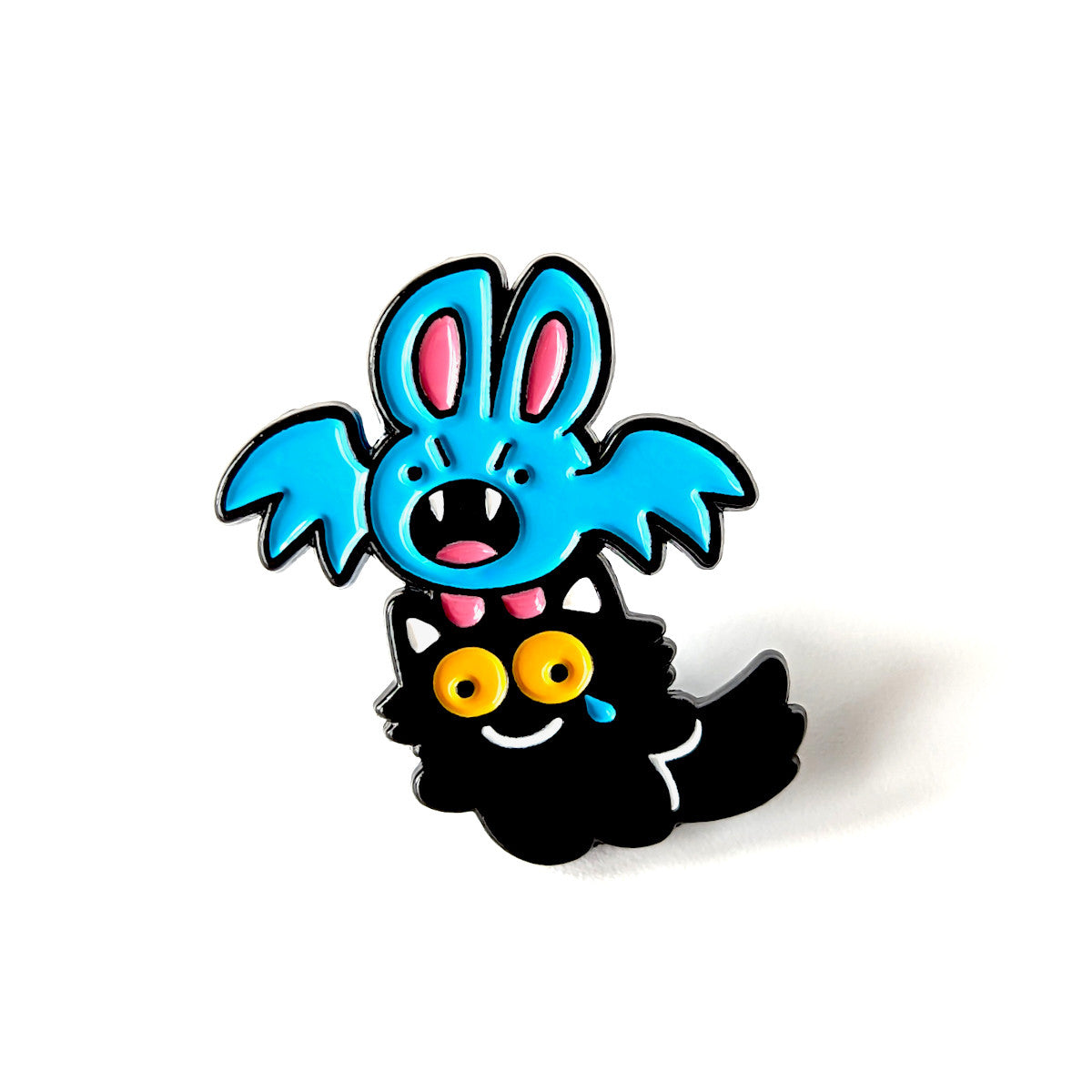 Bat Cat Enamel Pin