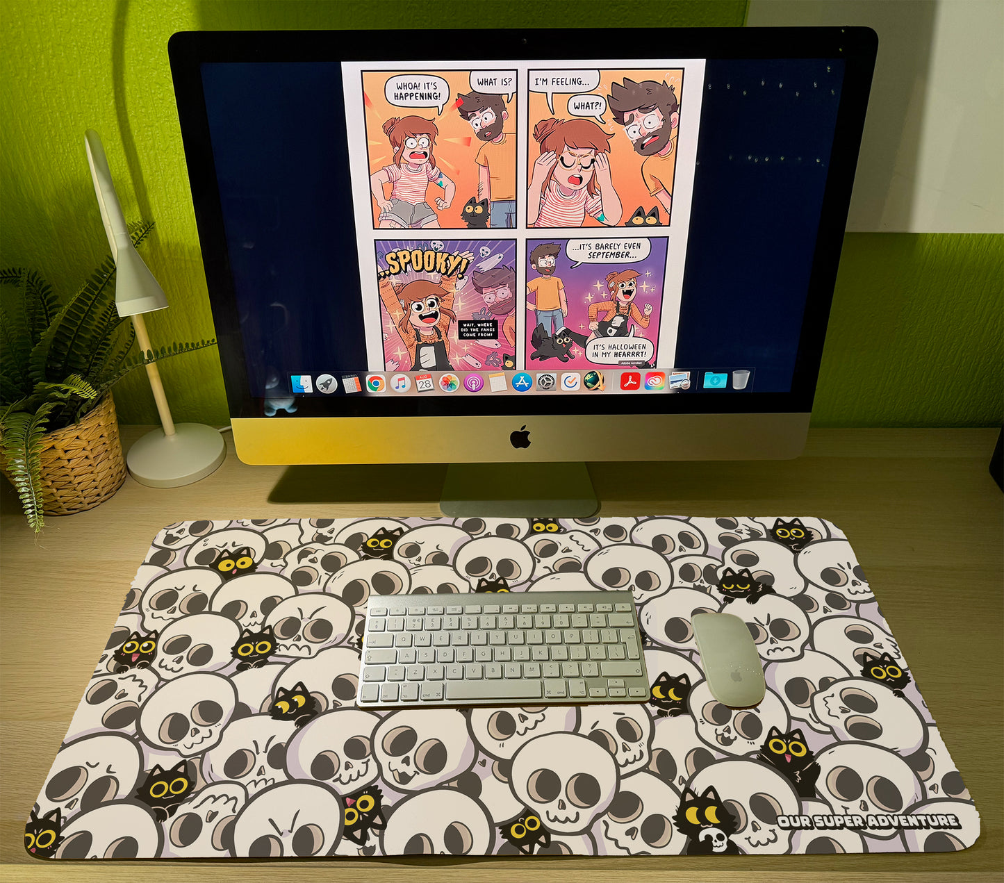 Skull Cats Gaming Mouse Pad