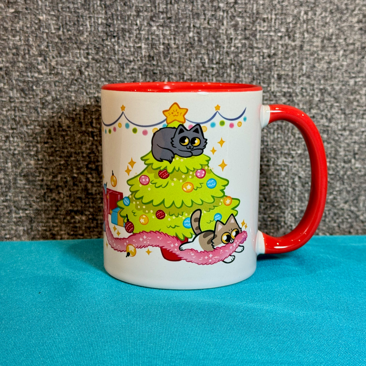 Present Cats Ceramic Mug