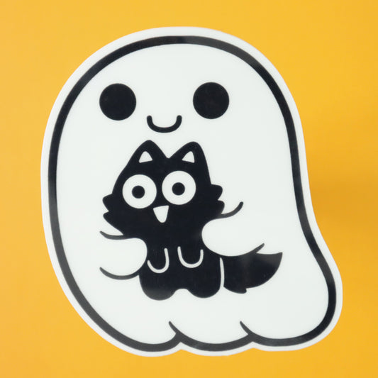 Spooky Friends Ghost Glow In The Dark Vinyl Sticker