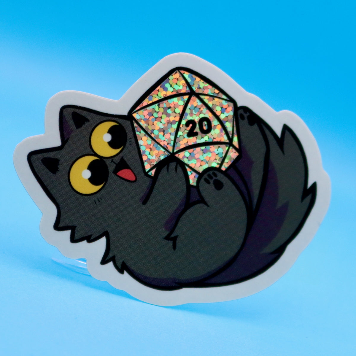 D20 Holographic Vinyl Sticker
