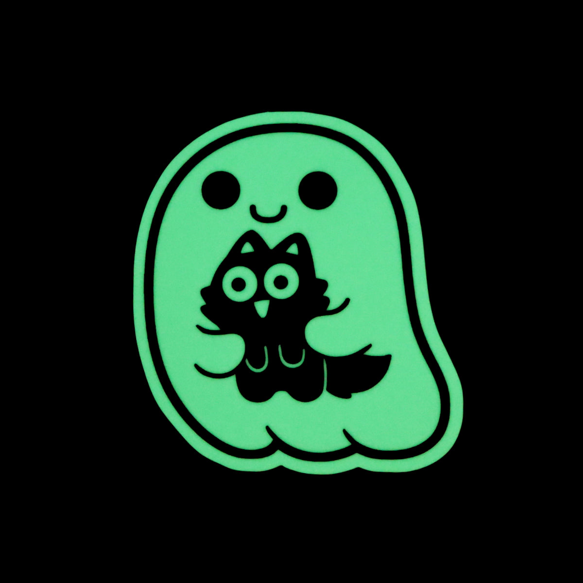 Spooky Friends Ghost Glow In The Dark Vinyl Sticker