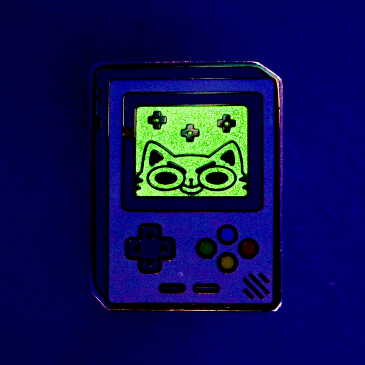 Super Videogame Cat Enamel Pin (Glow in the Dark)