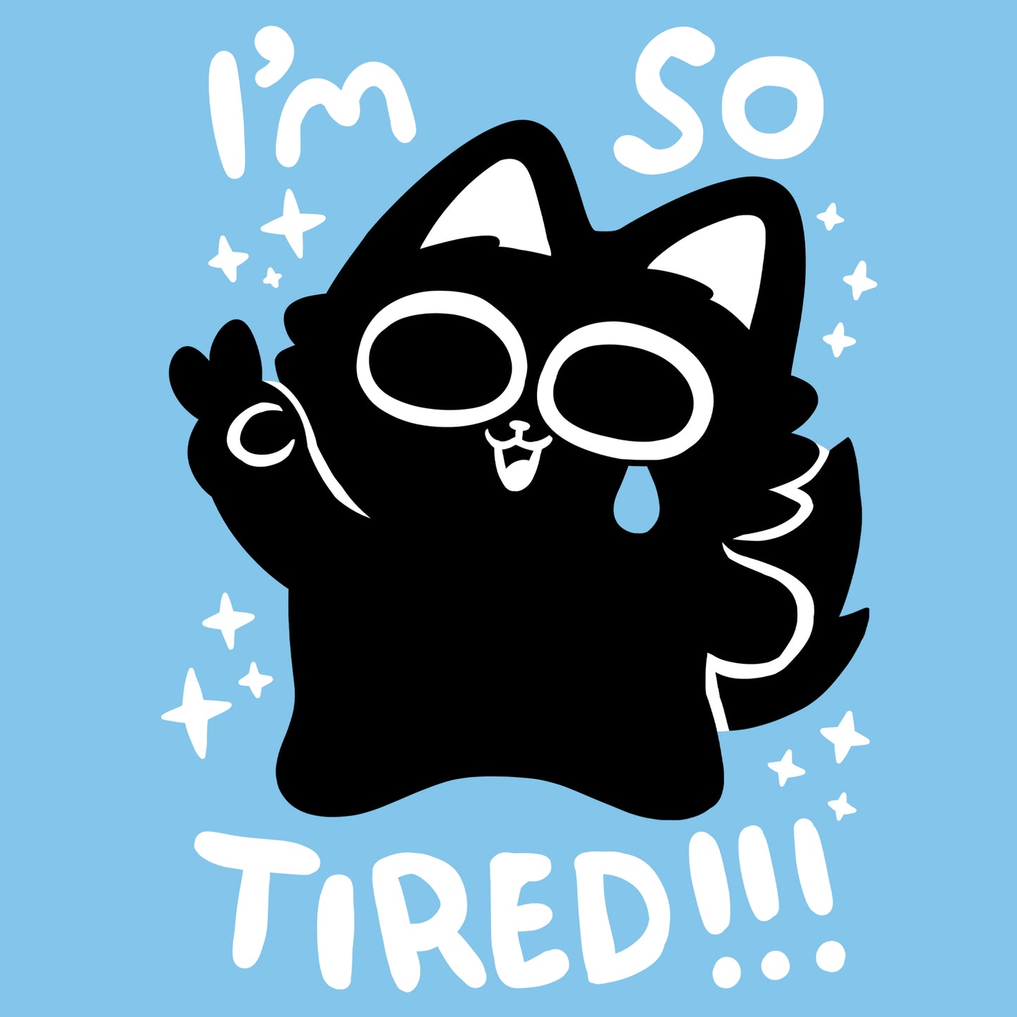 I'm So Tired Screen-Printed Sweater (Pre-order)