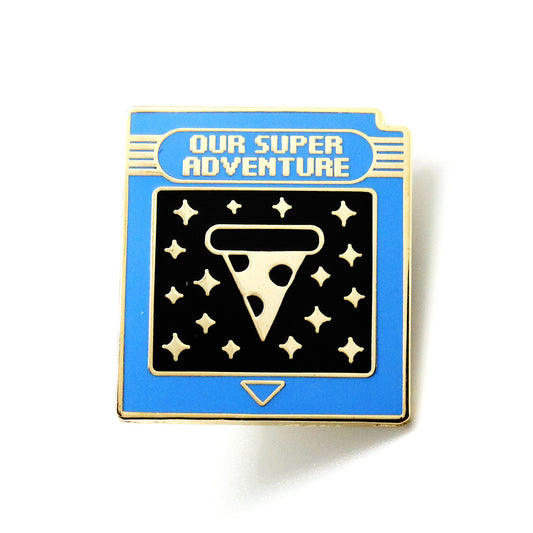 Our Super Adventure Game Cartridge Enamel Pin