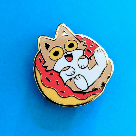 Donut Cat Enamel Pin