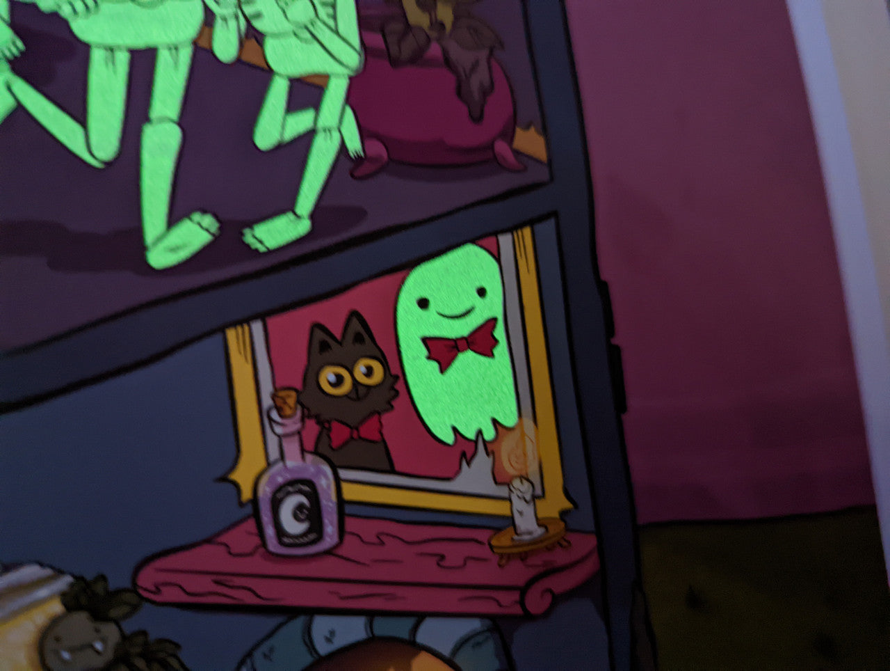 Skeleton House A2 Print (Glow in the Dark)