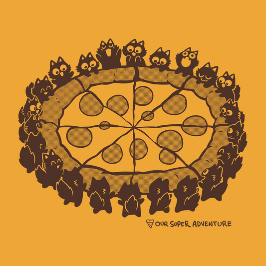 PRE-ORDER Pizza Cats Screen-Printed T-Shirt