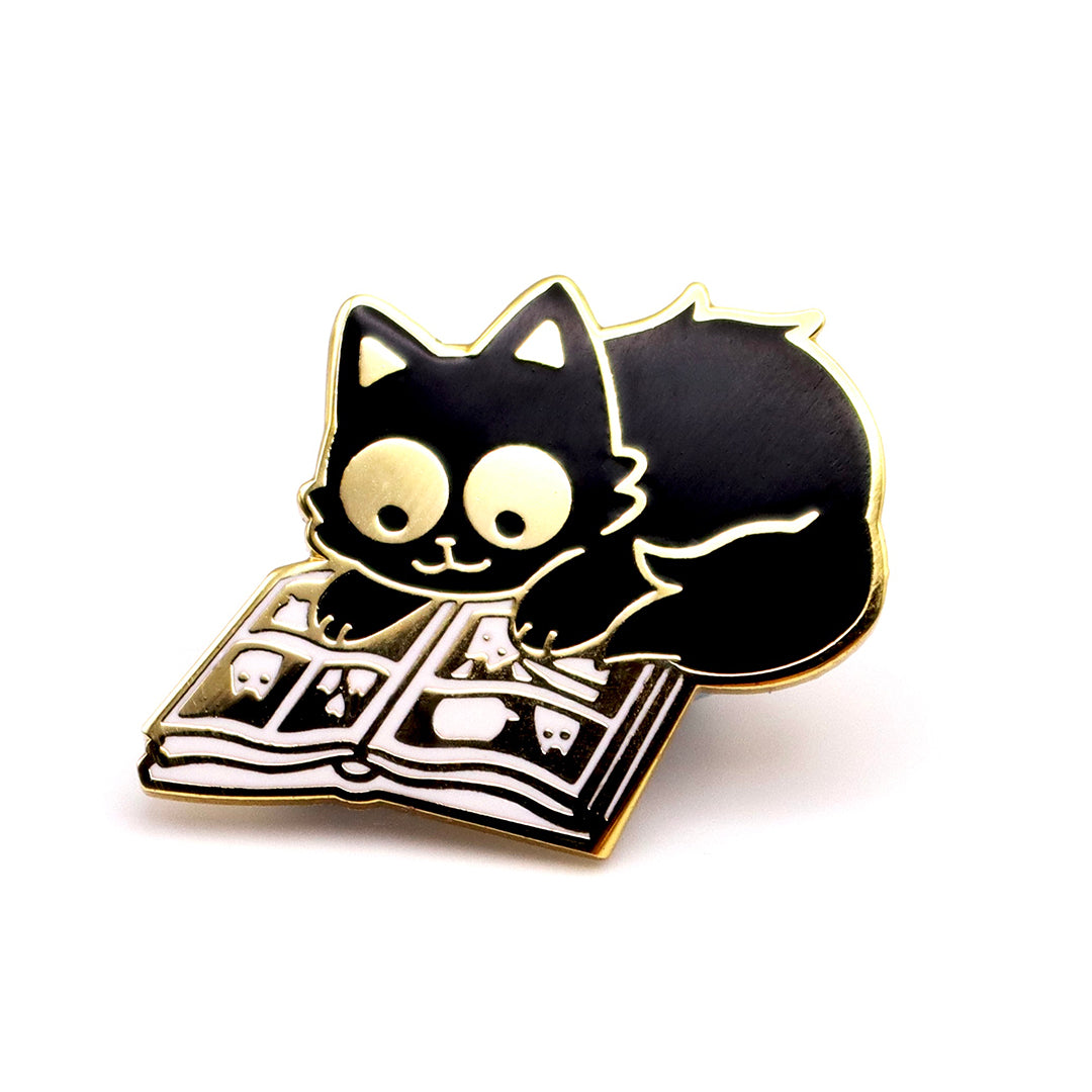 Comic Cat Classic Enamel Pin