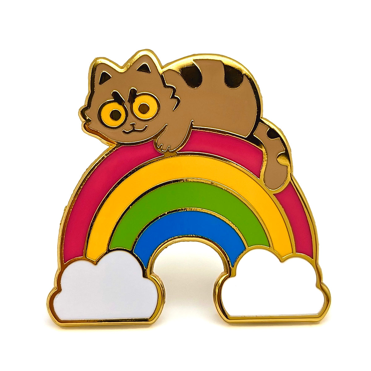 Rainbow Cat Enamel Pin