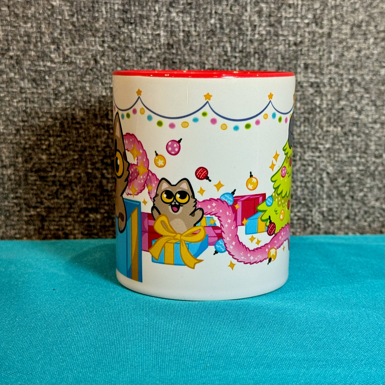 Present Cats Ceramic Mug