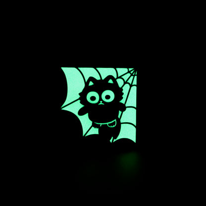 Web Cat Pin Badge