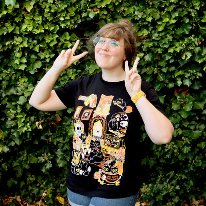 Spooky Hangout Screen-Printed T-Shirt