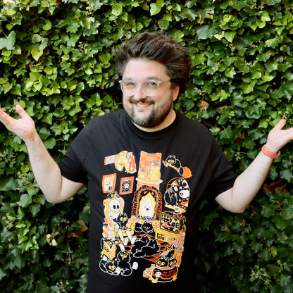 Spooky Hangout Screen-Printed T-Shirt
