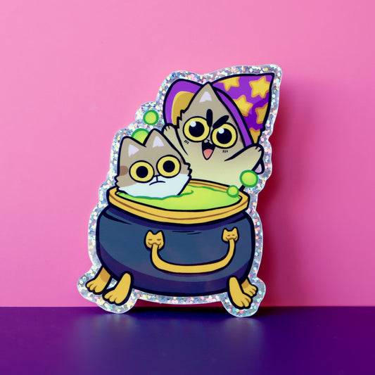 Witch's Brew Holographic Vinyl Sticker