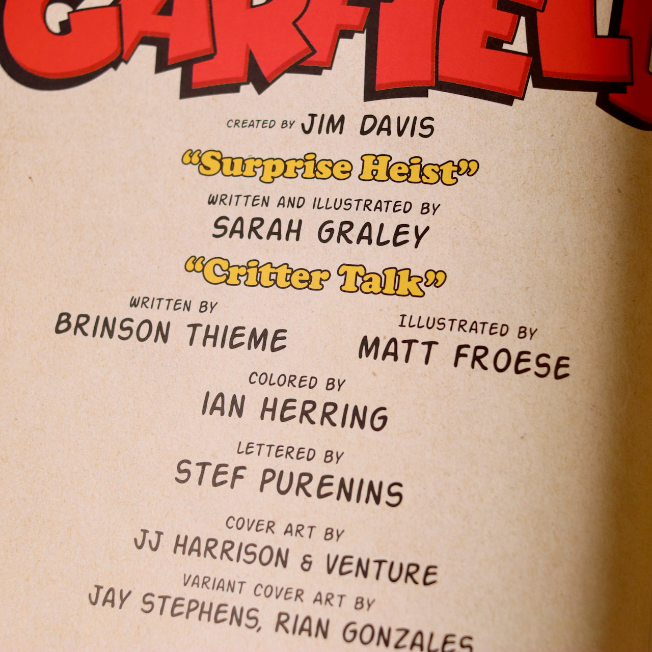 Garfield #3 - Signed Comic