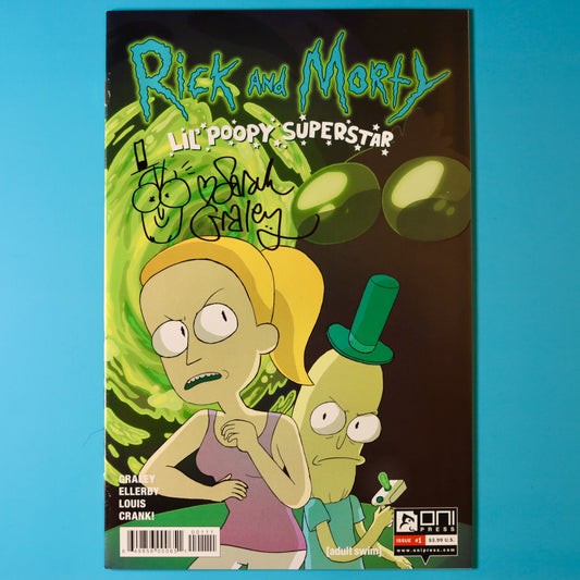 Rick and Morty: Lil' Poopy Superstar #1 - Signed Comic - Cover A (Sarah Graley)