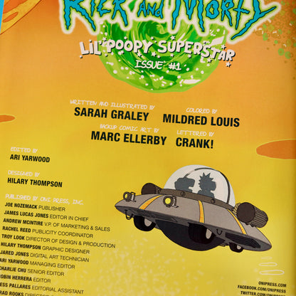 Rick and Morty: Lil' Poopy Superstar #1 - Signed Comic - Cover A (Sarah Graley)