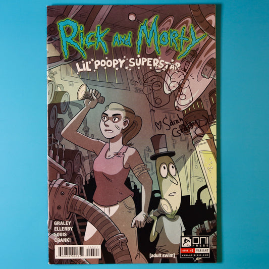 Rick and Morty: Lil' Poopy Superstar #3 - Signed Comic - Cover B (Lee Knox Ostertag)