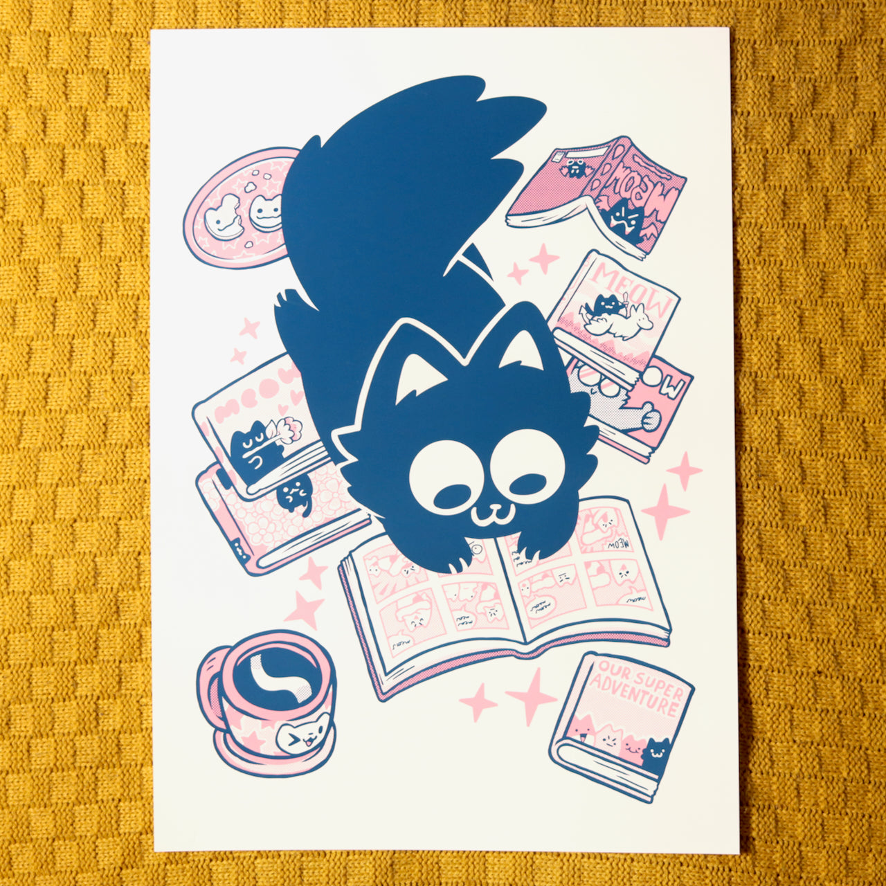 Comic Cat Print