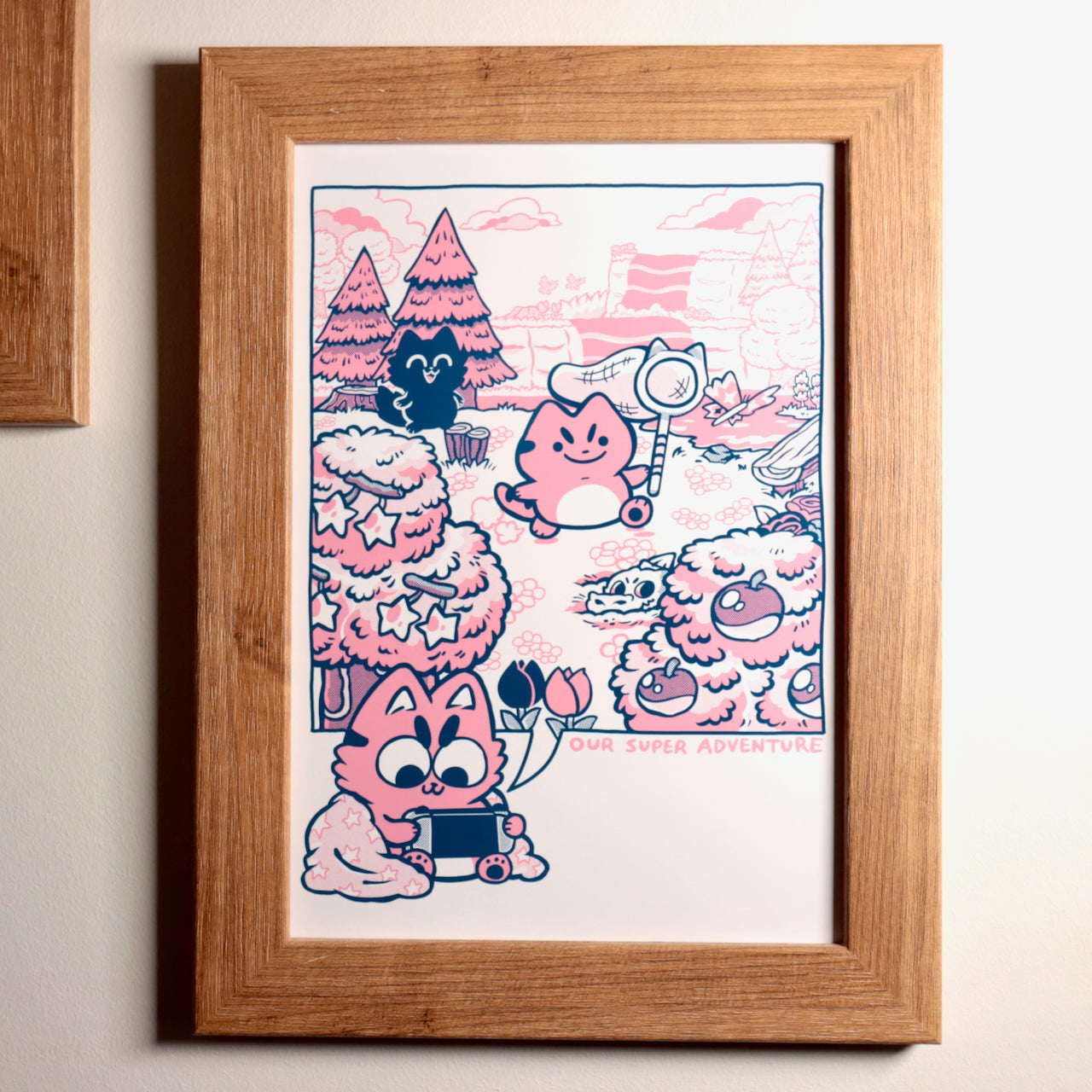 Cosy Gamer Cat Print