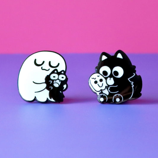Trick or Treat Friends! (Two Pin Badge Set)
