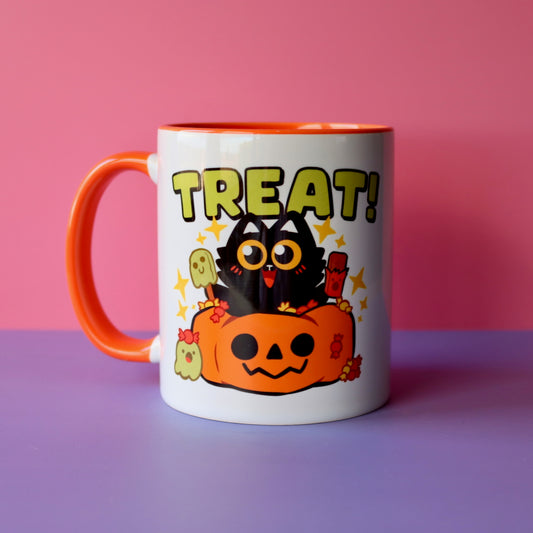 Treat Cat Ceramic Mug