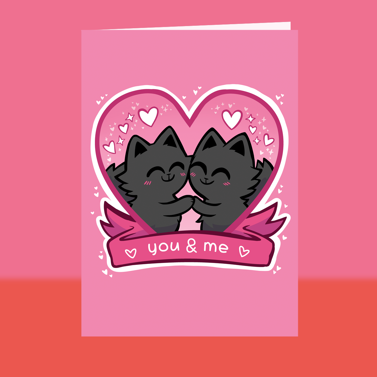 You and Me A6 Greeting Card