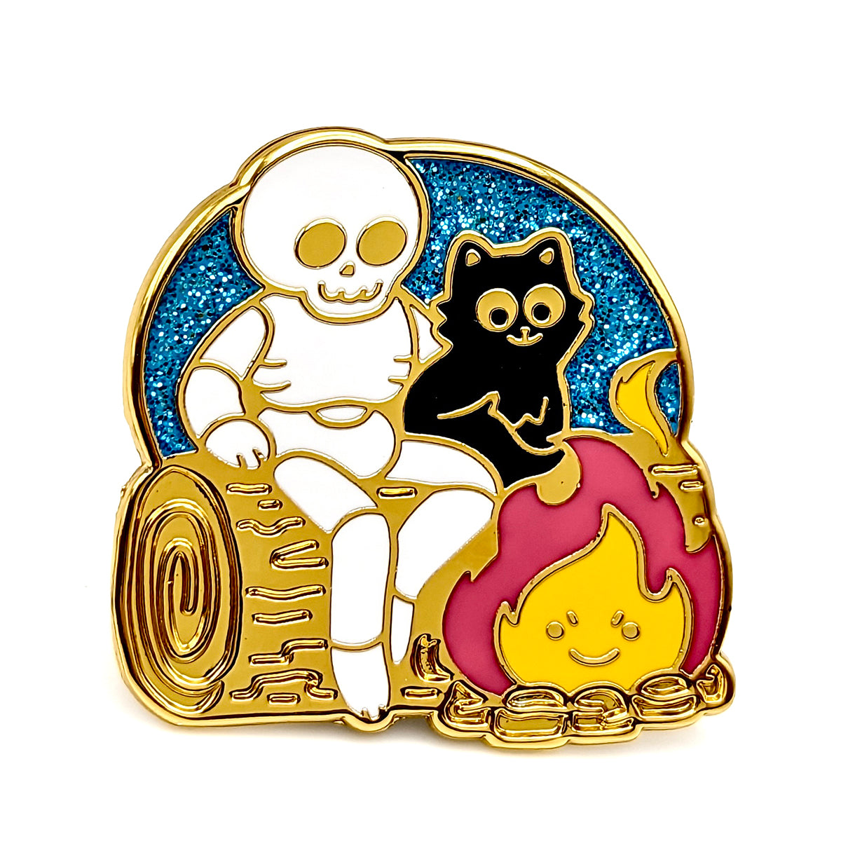 Skeleton Campfire Enamel Pin – Our Super Adventure Official Online Store