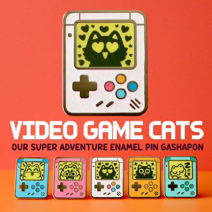 Video Game Cats! (Enamel Pin Gasha Series 4)