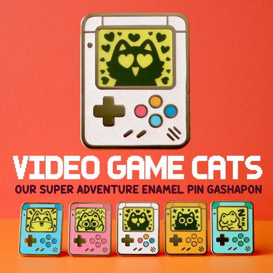 Video Game Cats! (Enamel Pin Gasha Series 4)